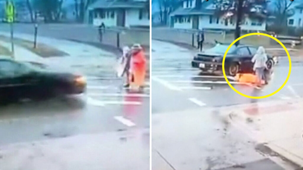 Toda una heroína: guardia escolar salva a niño de ser atropellado por un auto en Maryland