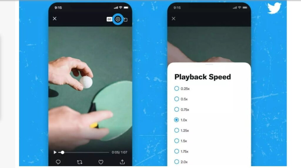 Twitter te dejará cambiar la velocidad en videos y audios