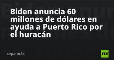 Biden anuncia 60 millones de dólares en ayuda a Puerto Rico por el huracán